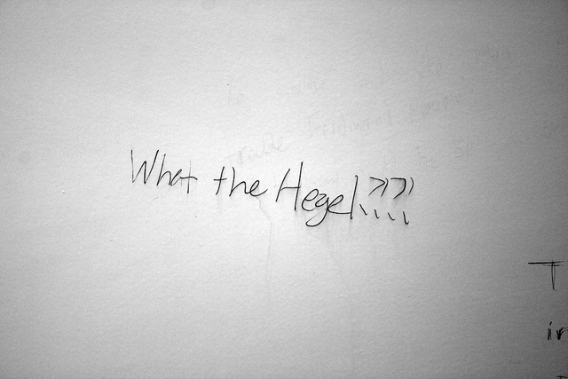 "What the Hegel?" Quinn Dombrowski, December 23, 2015. Available via Flickr.