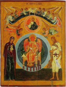 Icon of Sophia from warm St. George church in Vologda (late 16 century). Available via Wikimedia Commons